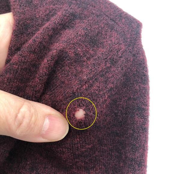 Sundance Edwina Henley Sweater XS Ruffle Wool Cashmere Blend Top NEW Defect - Picture 8 of 8